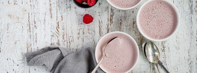 Raspberry Coconut Panna Cotta