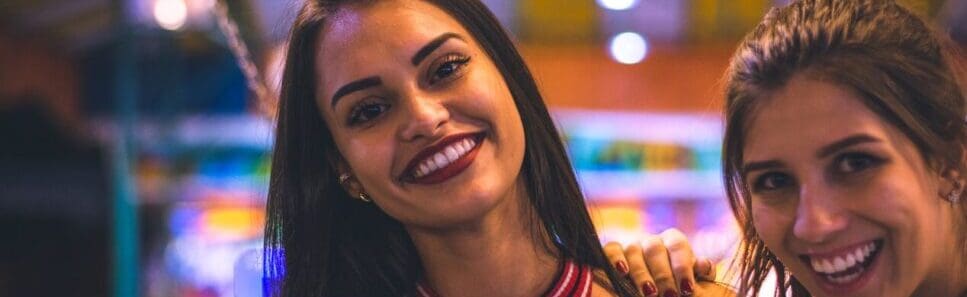 Portrait of two women smiling. Probiotics for Thrush. Brisbane Livewell Clinic