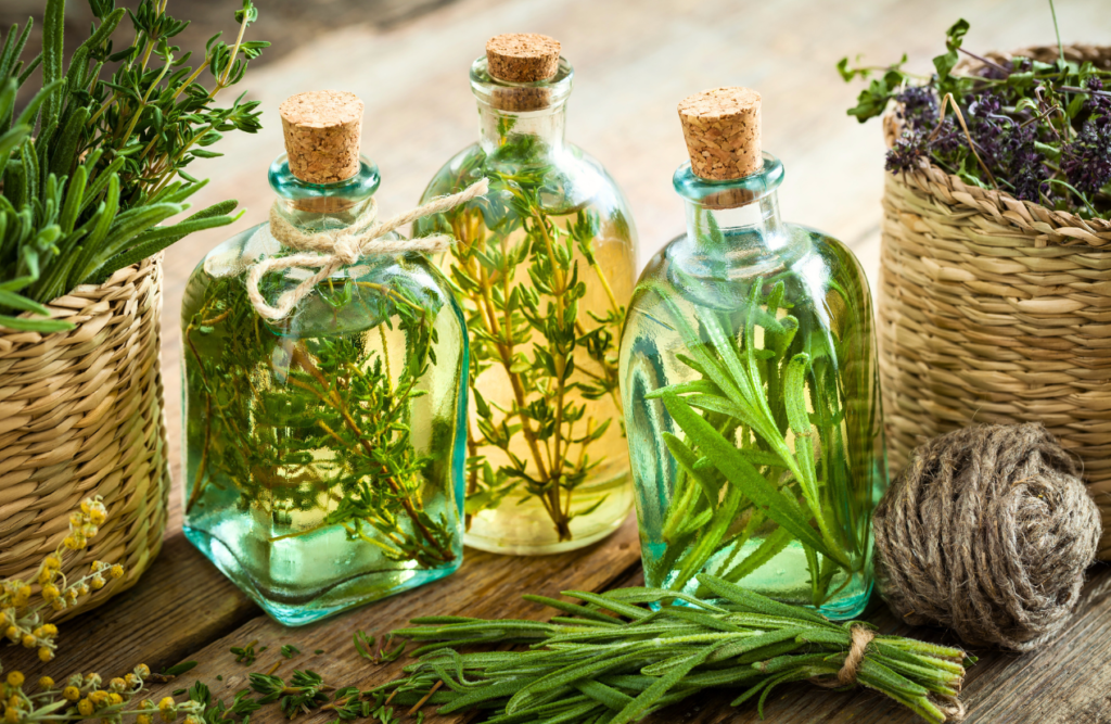 Healthy Herbs in bottles. Natural Dispensary. Brisbane Livewell Clinic