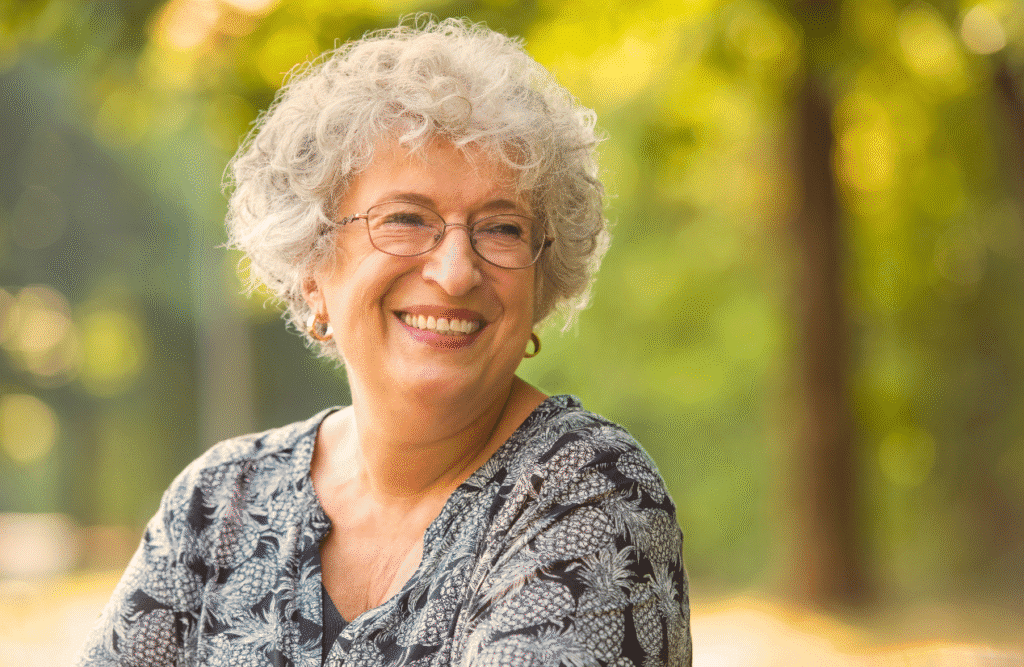 Smiling woman enjoys her time in the park. Gut Microbiome Testing Australia. Brisbane Livewell Clinic