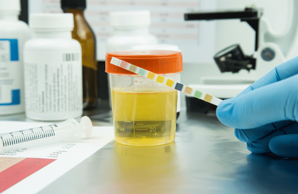 Urine Test in the Laboratory. Cortisol Test Australia. Brisbane Livewell Clinic