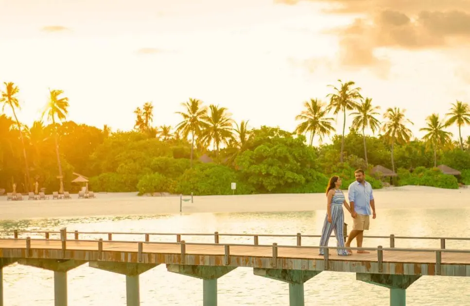 Man and woman walking on a wooden footbridge. Marriage Counseling Near Me. Bridgeman Downs. Brisbane Livewell Clinic