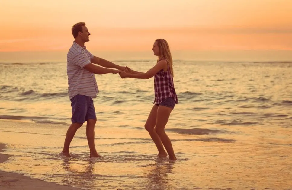 Couple having fun at the beach. Marriage Counseling Near Me. Lymphatic Drainage Massage Wavell Heights. Neuralgia. Couples Counselling and Marriage Therapy. Brisbane Livewell Clinic