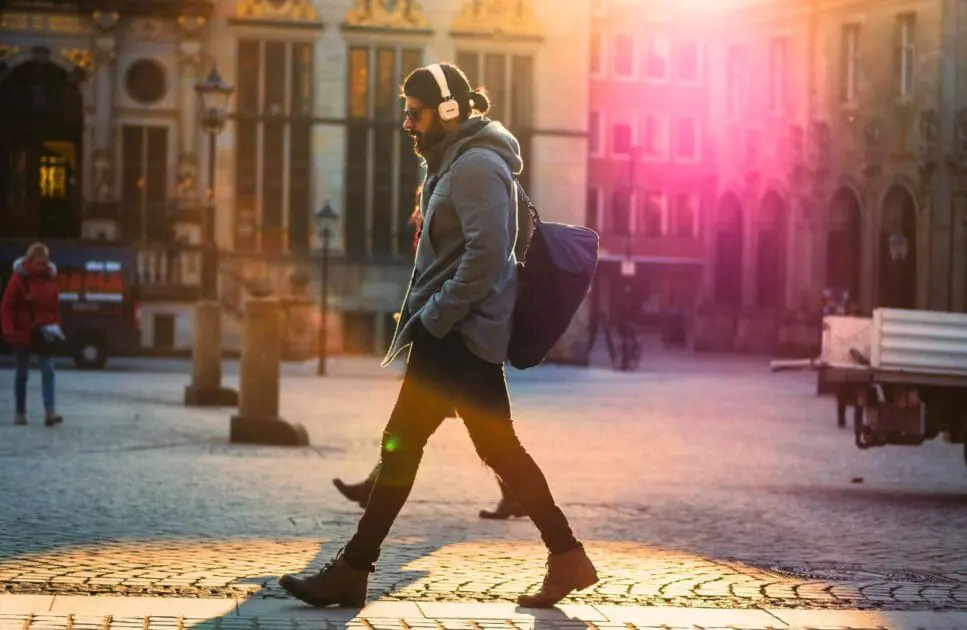 Man walking along the bustling street. Genetic Methylation Test. Professional Bowen Therapy. Brisbane Livewell Clinic